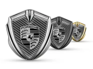 Porsche Insignias de Logo Coche Diseño Lujo Detalle Aleación